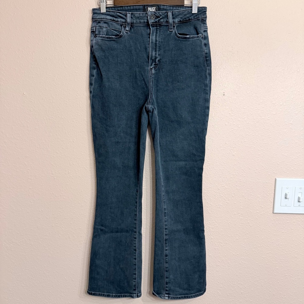 PAIGE Claudine High Rise Ankle Flare Jeans Dark Wash Size 29 Womens